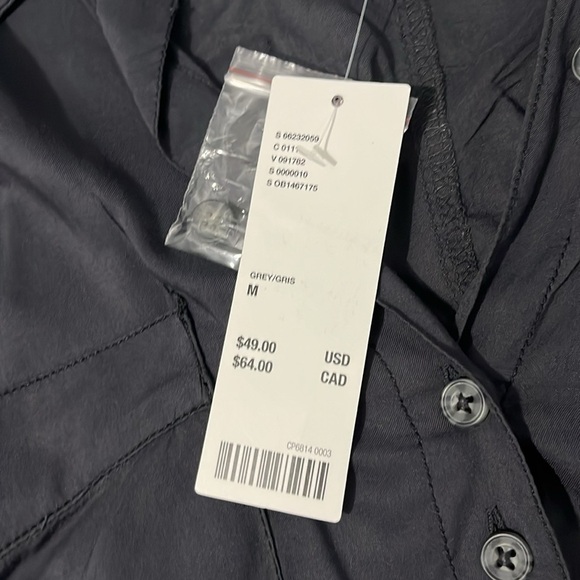 Urban Outfitters oversized gray blouse size M NWT - Picture 5 of 7